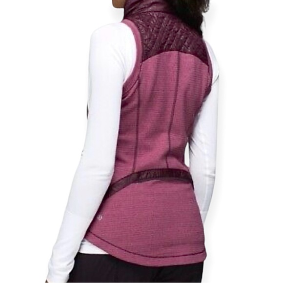 Lululemon Rebel Runner Vest Petal Camo Embossed Hyper Stripe Bumble Berry Sz 6 - Picture 4 of 16